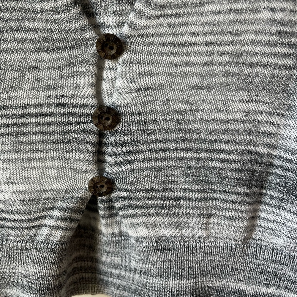 Lucky Brand gray striped cardigan size XS - Picture 4 of 6